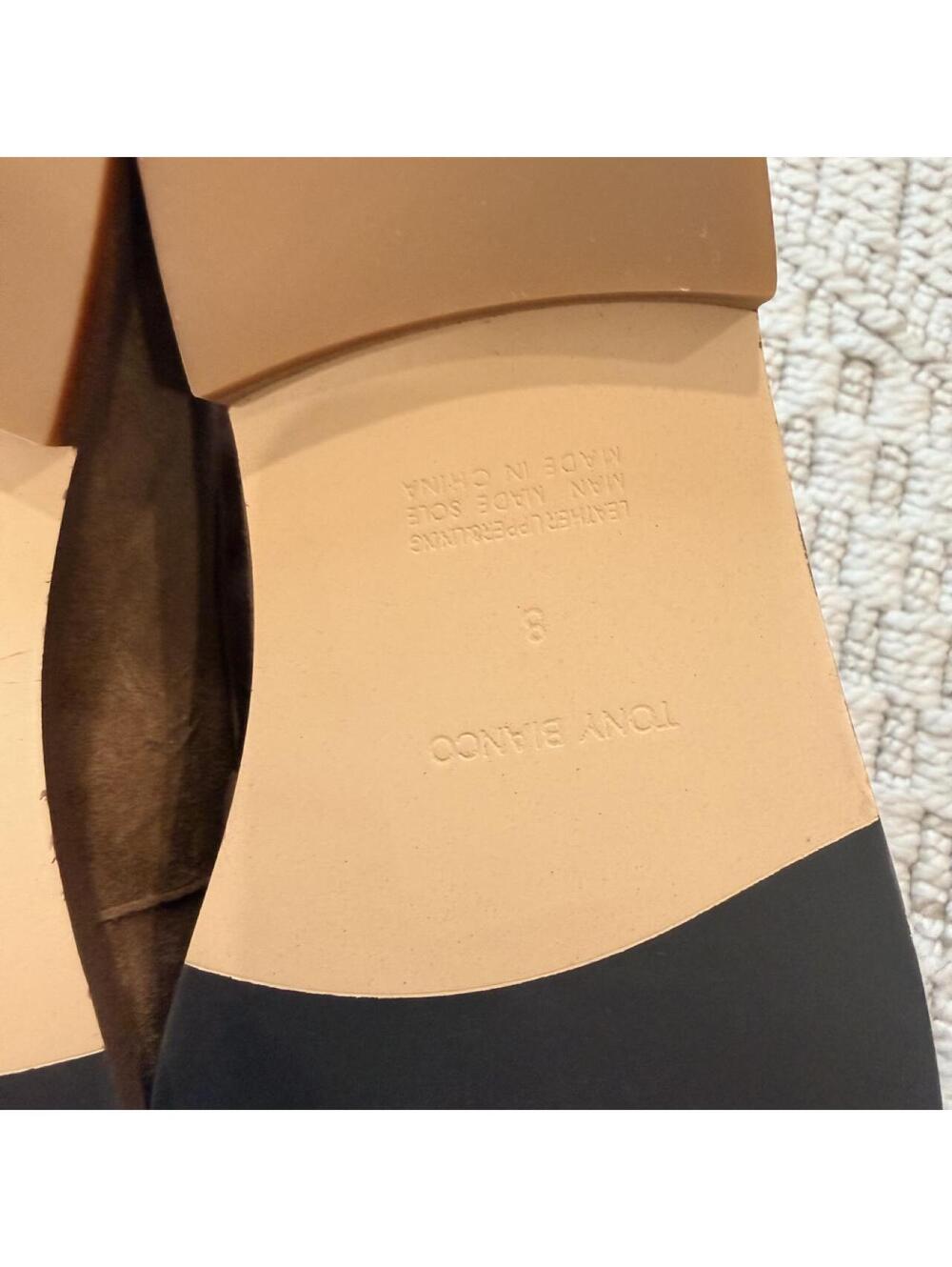 Tony Bianco Zac Brown Taupe Suede Loafers - Picture 8 of 8